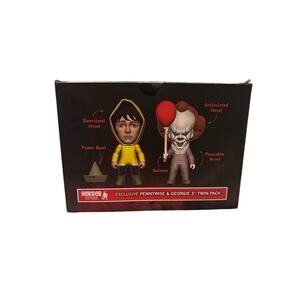 Exclusive Pennywise & Georgie 3” Vinyl Figures Twin Pack Horror Titans IT